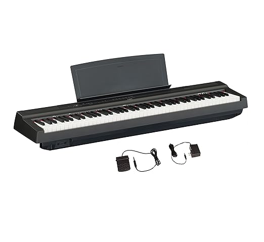 Yamaha P-145 88-Key Digital Piano with Original Adapter - Black