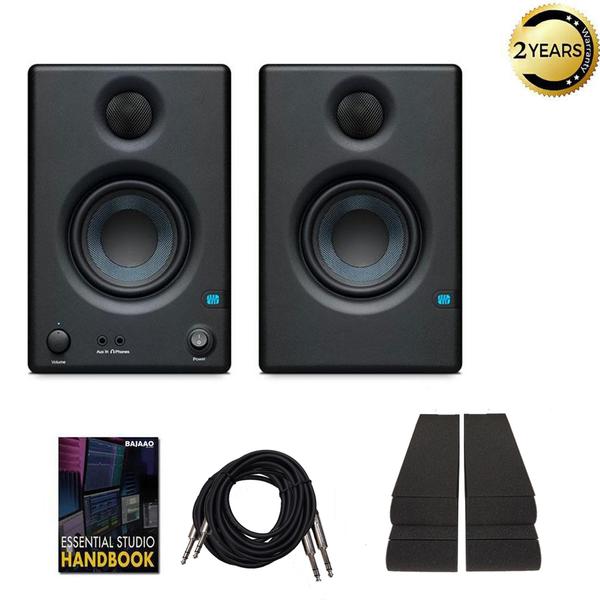 Presonus Eris E3.5 Active Studio Monitor Speakers with Isolation Pads:  Cables and Ebook - Pair